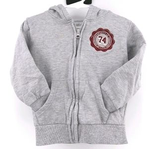 💙CRAFTED Heather Gray Active Wear Zip Up Hoodie